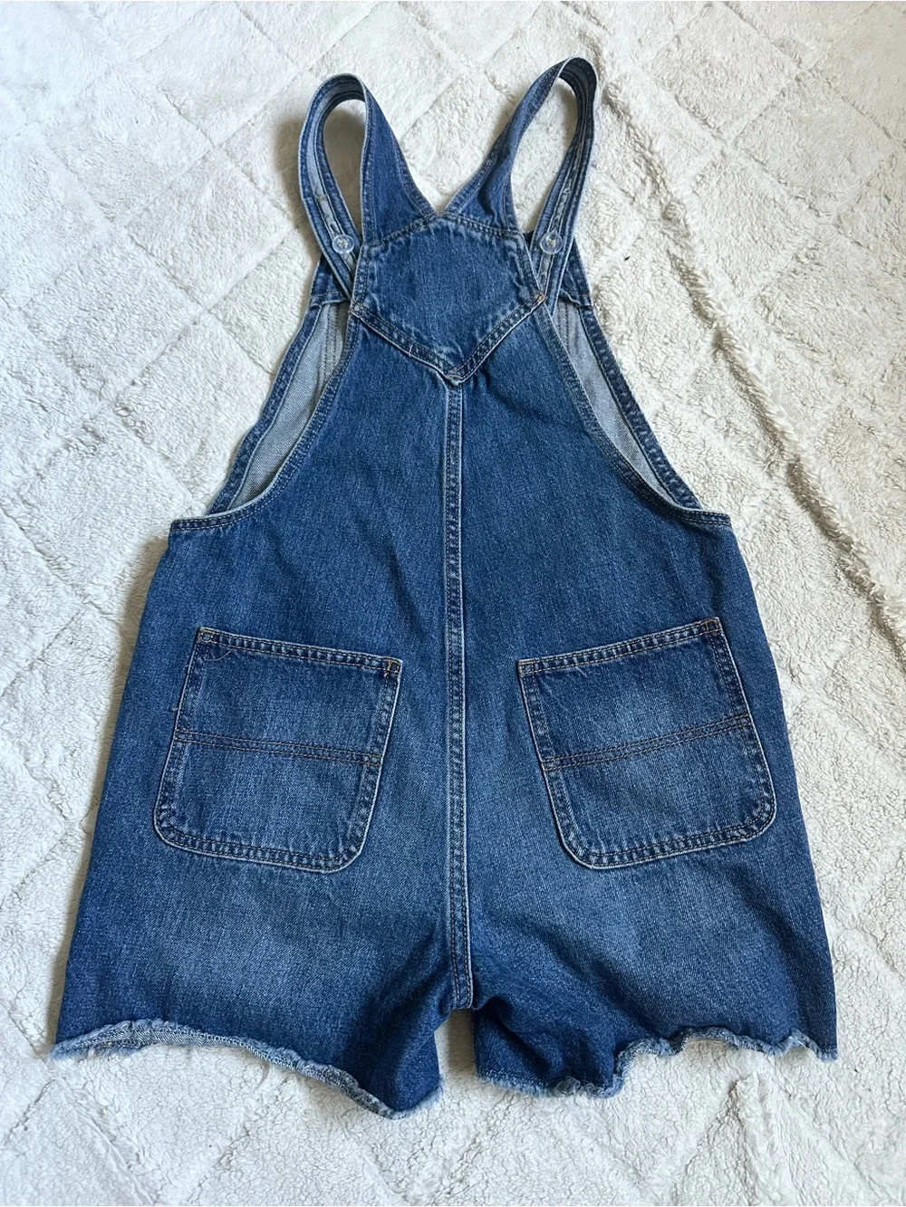Old Navy | Denim Non-Stretch Jean Cut-Off Shortalls | Size Extra Large (14-16)